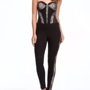 Bebe Addiction Sexy Black Jumpsuit xs